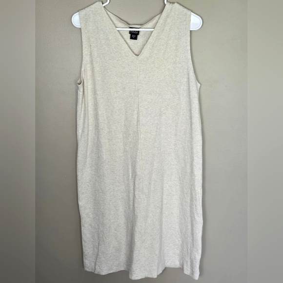 Eileen Fisher Dresses & Skirts - Women's Eileen Fisher 100% Cotton V-Neck Sleeveless Quiet Luxury Midi Dress, Med